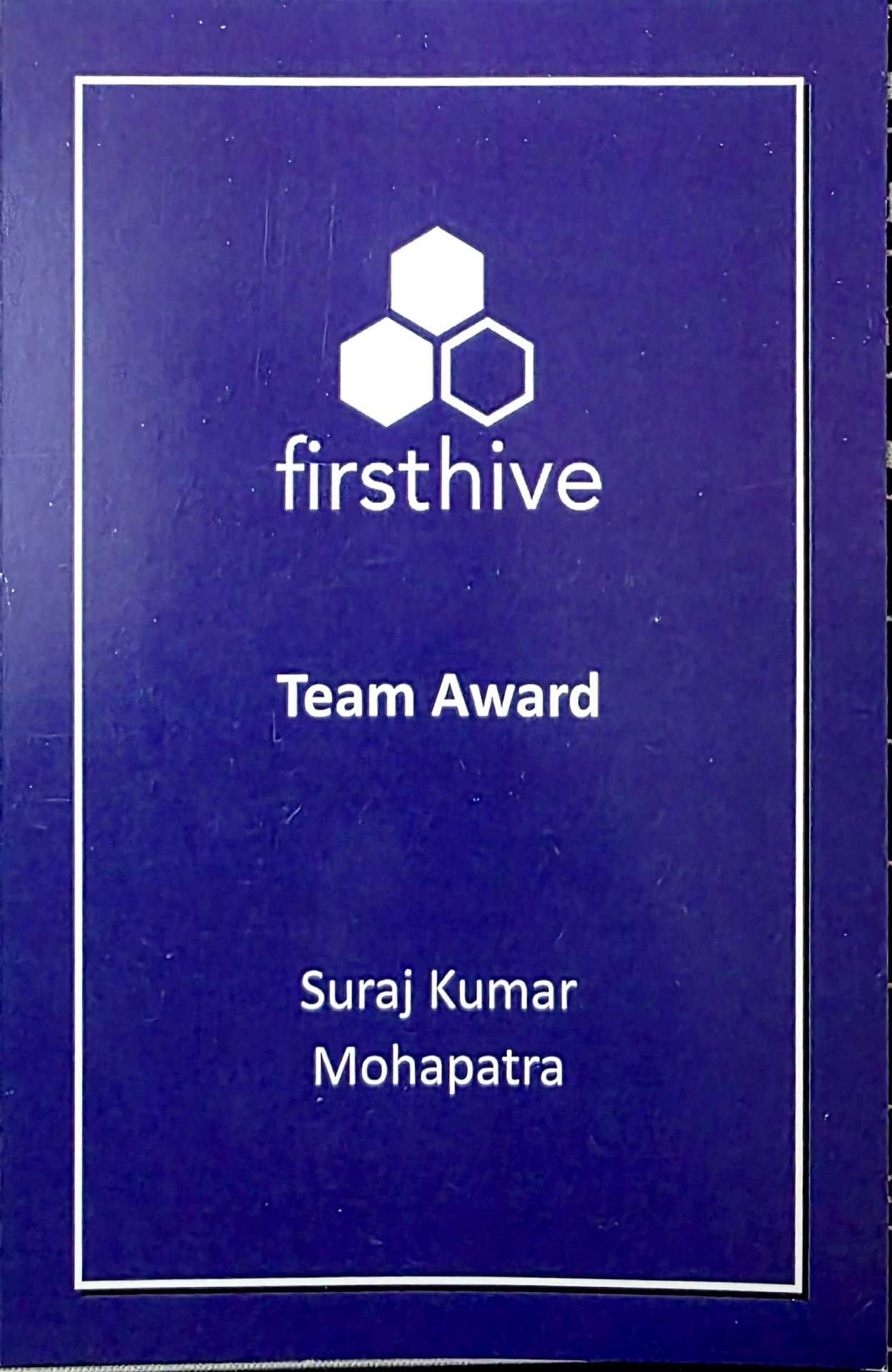 Team Award — Firsthive